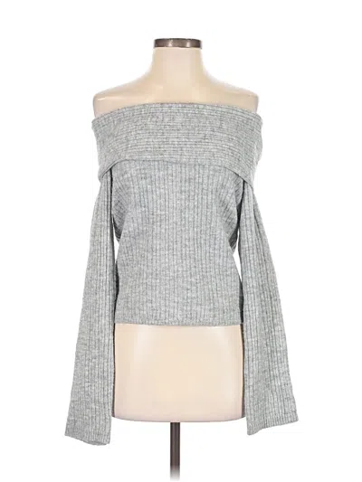 Pre-owned Divided By H&m Pullover Sweater In Gray