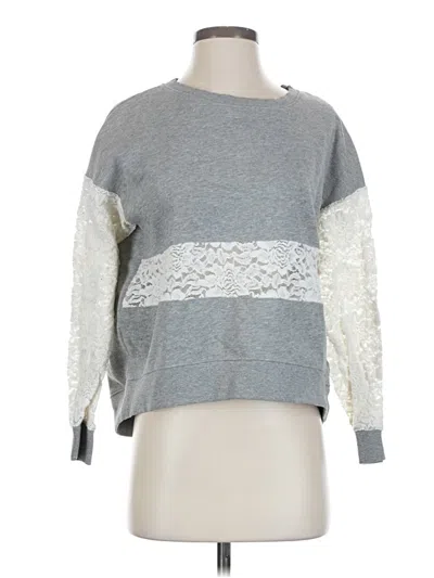 Pre-owned Divided By H&m Pullover Sweater In Gray