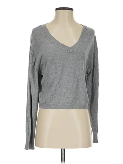 Pre-owned Divided By H&m Pullover Sweater In Gray