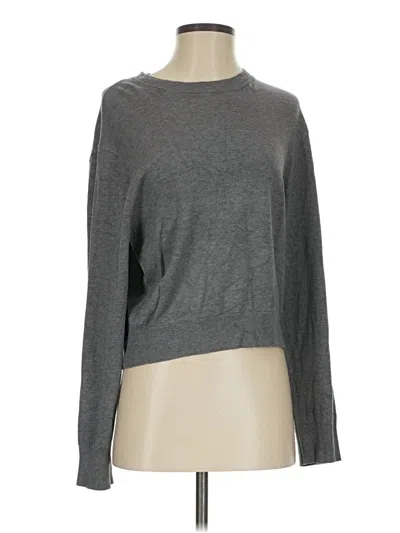 Pre-owned Divided By H&m Pullover Sweater In Gray