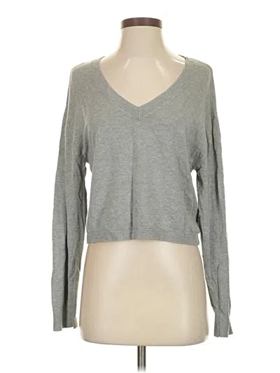 Pre-owned Divided By H&m Pullover Sweater In Gray