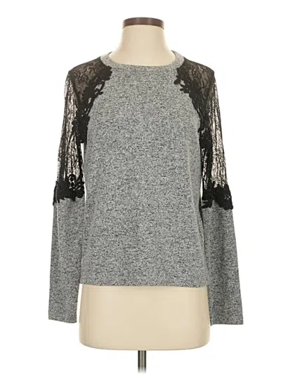 Pre-owned Divided By H&m Pullover Sweater In Gray