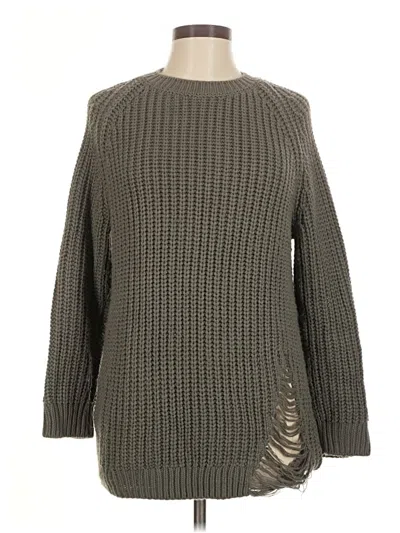 Pre-owned Divided By H&m Pullover Sweater In Gray