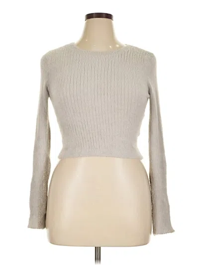 Pre-owned Divided By H&m Pullover Sweater In Gray