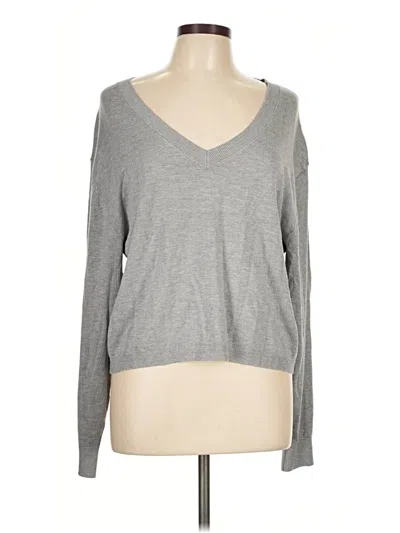 Pre-owned Divided By H&m Pullover Sweater In Gray