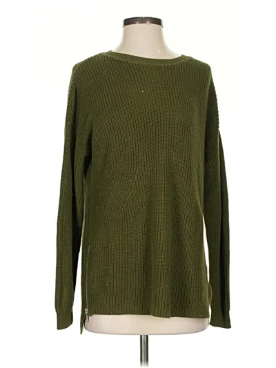 Pre-owned Divided By H&m Pullover Sweater In Green