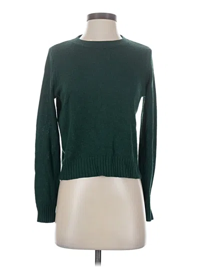 Pre-owned Divided By H&m Pullover Sweater In Green