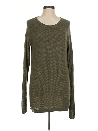 Pre-owned Divided By H&m Pullover Sweater In Green