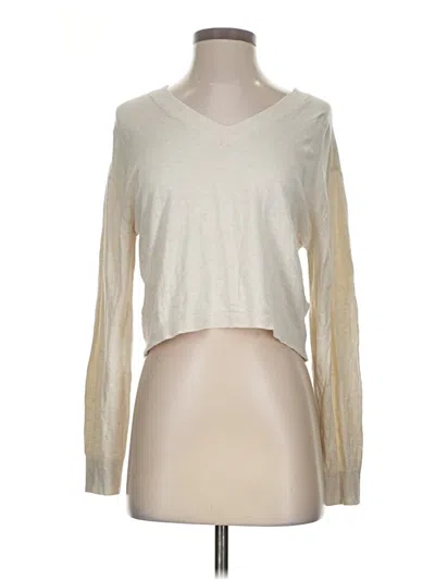 Pre-owned Divided By H&m Pullover Sweater In Ivory