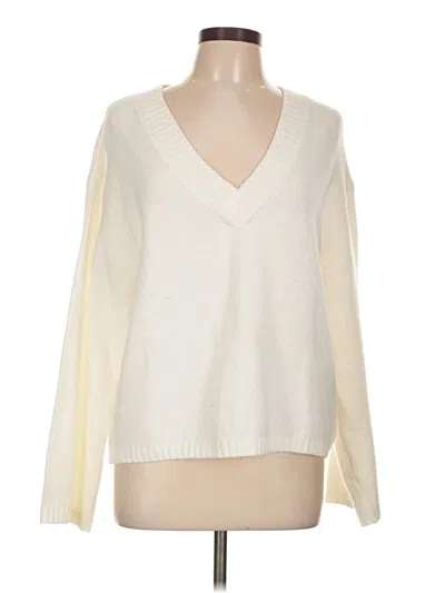 Pre-owned Divided By H&m Pullover Sweater In Ivory