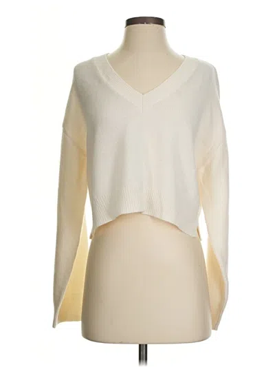 Pre-owned Divided By H&m Pullover Sweater In Ivory
