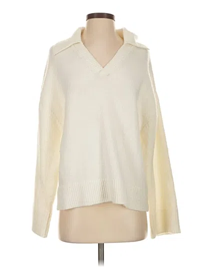 Pre-owned Divided By H&m Pullover Sweater In Ivory