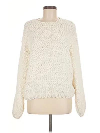 Pre-owned Divided By H&m Pullover Sweater In Ivory
