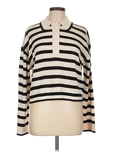 Pre-owned Divided By H&m Pullover Sweater In Ivory