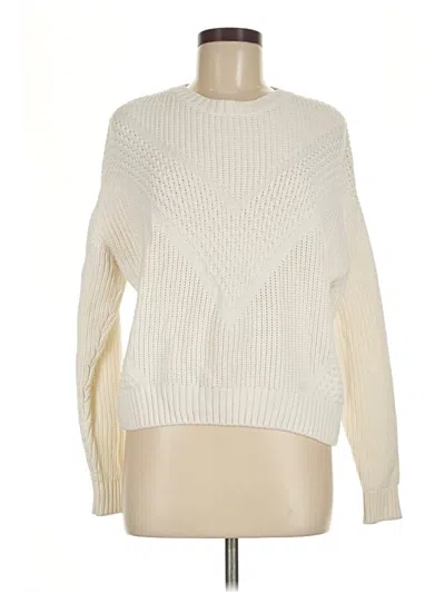 Pre-owned Divided By H&m Pullover Sweater In Ivory