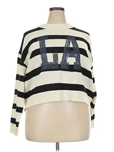 Pre-owned Divided By H&m Pullover Sweater In Ivory