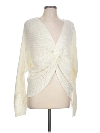 Pre-owned Divided By H&m Pullover Sweater In Ivory