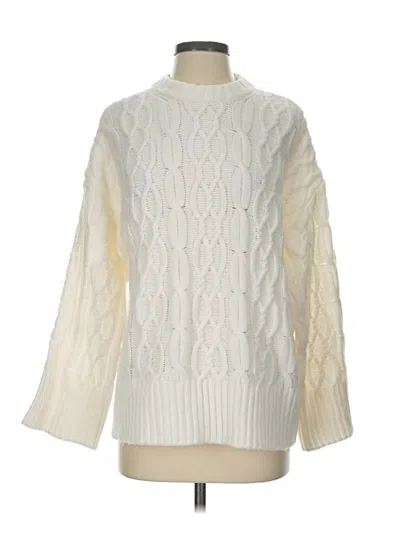 Pre-owned Divided By H&m Pullover Sweater In Ivory