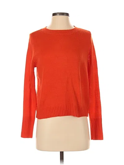 Pre-owned Divided By H&m Pullover Sweater In Orange