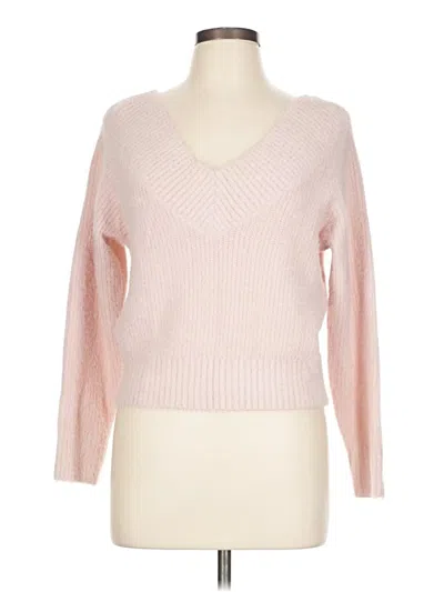 Pre-owned Divided By H&m Pullover Sweater In Pink