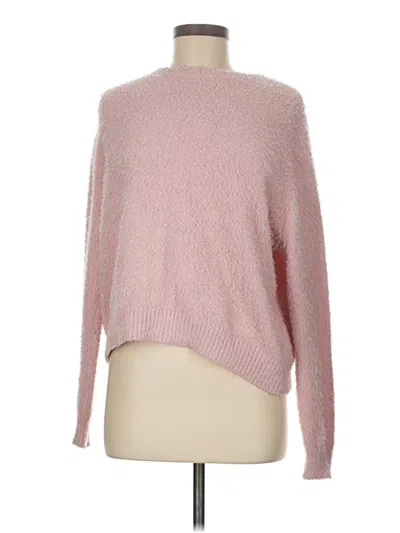Pre-owned Divided By H&m Pullover Sweater In Pink