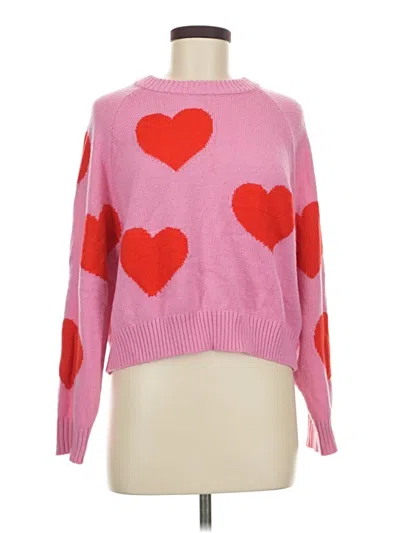 Pre-owned Divided By H&m Pullover Sweater In Pink