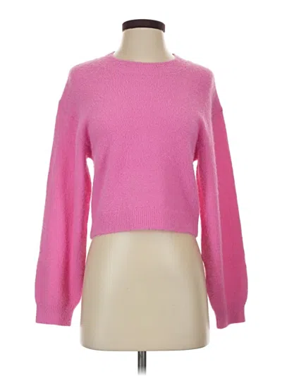 Pre-owned Divided By H&m Pullover Sweater In Pink
