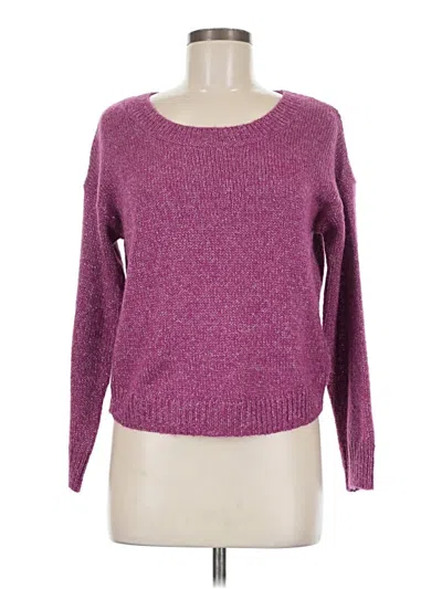 Pre-owned Divided By H&m Pullover Sweater In Purple