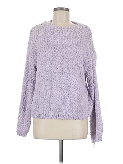 Pre-owned Divided By H&m Pullover Sweater In Purple