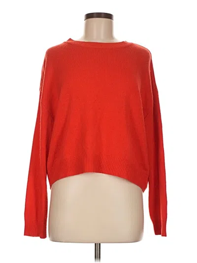 Pre-owned Divided By H&m Pullover Sweater In Red