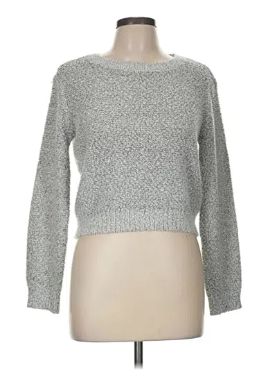 Pre-owned Divided By H&m Pullover Sweater In Silver