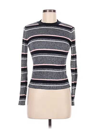 Pre-owned Divided By H&m Pullover Sweater In Silver