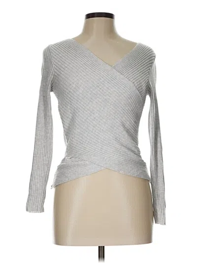 Pre-owned Divided By H&m Pullover Sweater In Silver