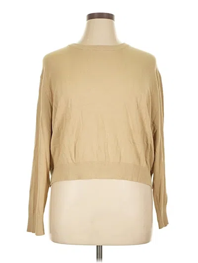 Pre-owned Divided By H&m Pullover Sweater In Tan
