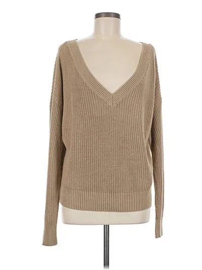 Pre-owned Divided By H&m Pullover Sweater In Tan