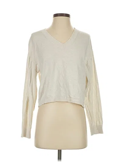 Pre-owned Divided By H&m Pullover Sweater In White