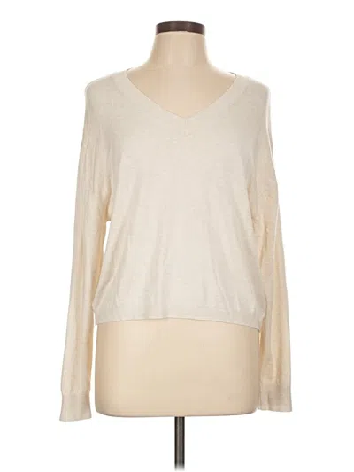 Pre-owned Divided By H&m Pullover Sweater In White