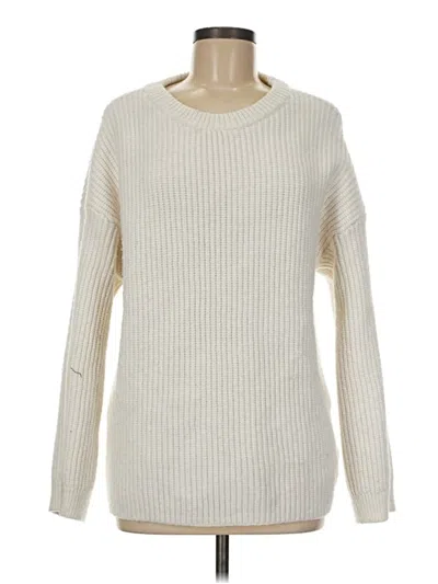 Pre-owned Divided By H&m Pullover Sweater In White