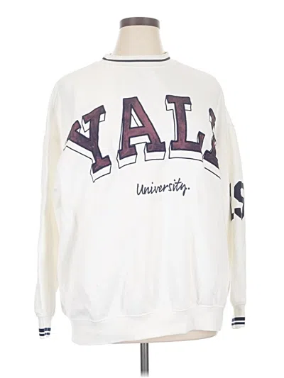 Pre-owned Divided By H&m Pullover Sweater In White