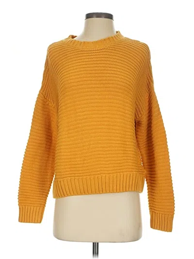 Pre-owned Divided By H&m Pullover Sweater In Yellow
