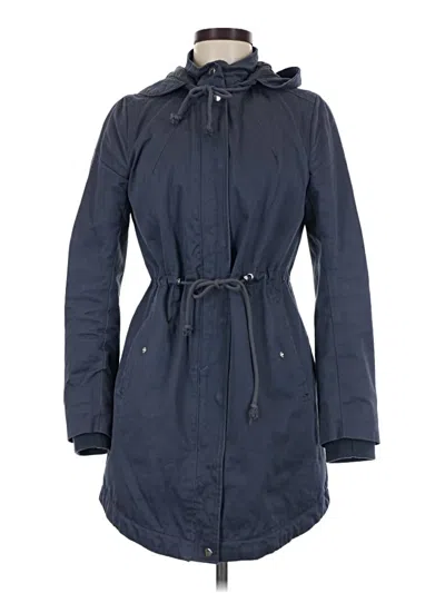 Pre-owned Divided By H&m Raincoat In Blue