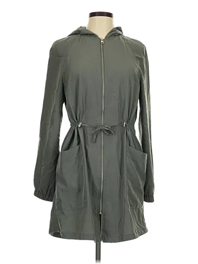 Pre-owned Divided By H&m Raincoat In Green