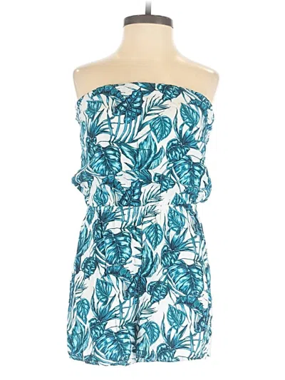Pre-owned Divided By H&m Romper In Teal