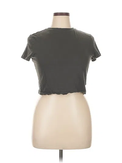 Pre-owned Divided By H&m Short Sleeve T-shirt In Gray