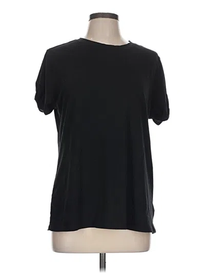 Pre-owned Divided By H&m Short Sleeve T-shirt In Black