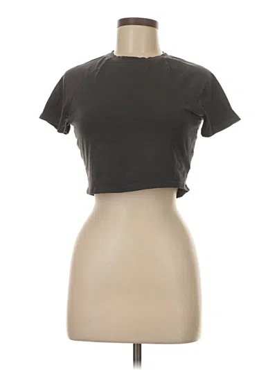 Pre-owned Divided By H&m Short Sleeve T-shirt In Gray