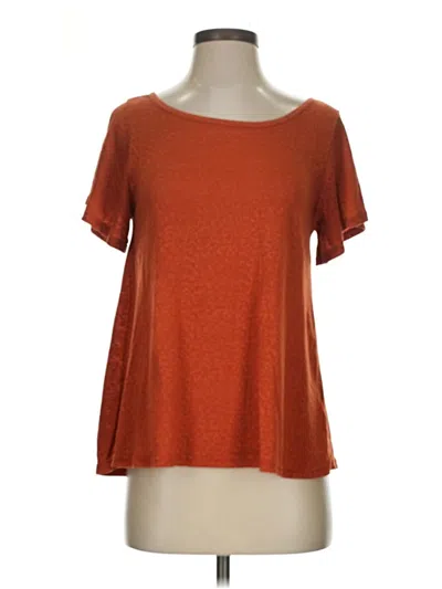 Pre-owned Divided By H&m Short Sleeve T-shirt In Orange