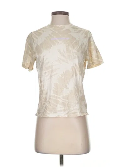 Pre-owned Divided By H&m Short Sleeve T-shirt In White