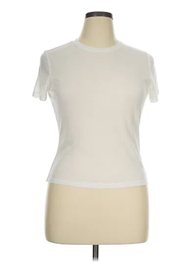 Divided By H&m Short Sleeve Turtleneck In Ivory