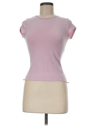 Pre-owned Divided By H&m Short Sleeve Turtleneck In Pink